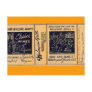 malayan grill 1940's stub LARGER Postcards