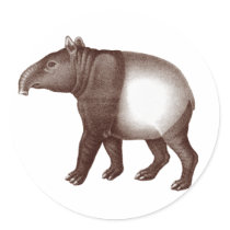 Malayan Tapir / Asian Tapir - Stickers