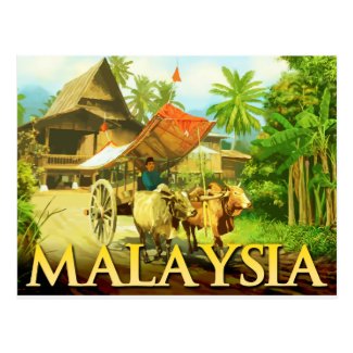 Malaysia - Bullock Cart Post Cards