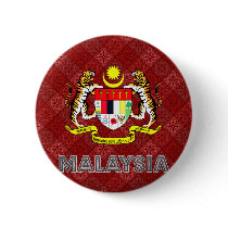 Malaysia Coat of Arms Pinback Buttons