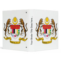Malaysia Coat of Arms detail Vinyl Binder