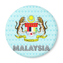 Malaysia Coat of Arms Fridge Magnets