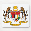 Malaysia Coat of Arms Mousepad