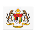 Malaysia Coat of Arms postcards