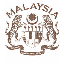 Malaysia Coat of Arms Vintage t-shirts