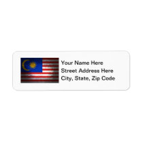 Malaysia Flag Firework Return Address Labels