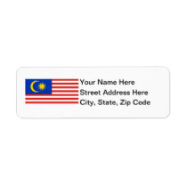 Malaysia Flag Labels