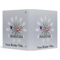 Malaysia Flag Map 2.0 3 Ring Binder