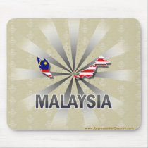 Malaysia Flag Map 2.0 Mouse Pad