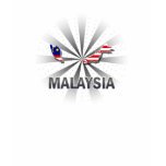 Malaysia Flag Map 2.0 t-shirts
