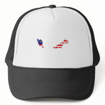 Malaysia Flag Map full size Hat