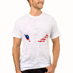 Malaysia Flag Map full size t-shirts