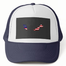 Malaysia flag map hats by FlagStore Malaysia flag map hats