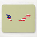 Malaysia flag map mousepads by FlagStore Malaysia flag map mousepads