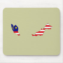Malaysia flag map mousepads