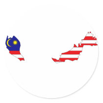 Malaysia flag map stickers by FlagStore Malaysia flag map stickers