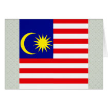Malaysia High quality Flag Greeting Card
