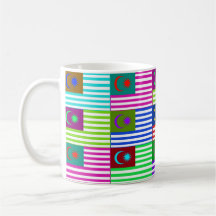 Malaysia Multihue Flags Mug