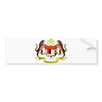 Malaysia Official Coat Of Arms Heraldry Symbol Bumper Sticker