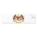 Malaysia Official Coat Of Arms Heraldry Symbol bumper stickers by inquester Malaysia Official Coat Of Arms Heraldry Symbol bumper stickers