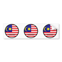 Malaysia Roundel quality Flag Bumper Sticker