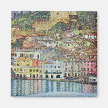 Malcena at the Gardasee by Gustav Klimt Magnets