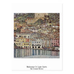 Malcesine en el lago Garda de Gustavo Klimt Postales