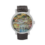Malcesine on Lake Garda, Gustav Klimt, Vintage Art Wrist Watch