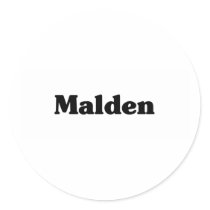 Malden  Classic t shirts Round Sticker