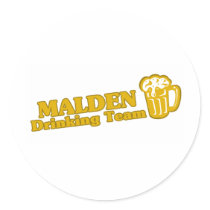 Malden Drinking Team tee shirts Stickers