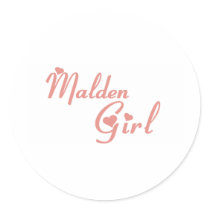 Malden Girl tee shirts Stickers