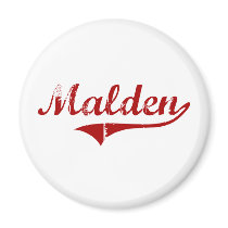 Malden Massachusetts Classic Design Refrigerator Magnet