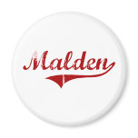 Malden Massachusetts Classic Design magnets