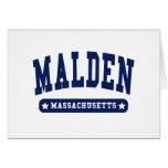 Malden Massachusetts College Style tee shirts cards