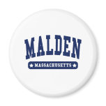 Malden Massachusetts College Style tee shirts magnets