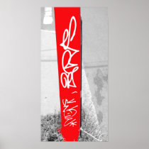 Malden Red Sideways Fire Print