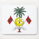 Maldives Coat of Arms Mousepad