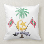 Maldives Coat Of Arms Pillow
