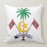 Maldives Coat Of Arms Pillows