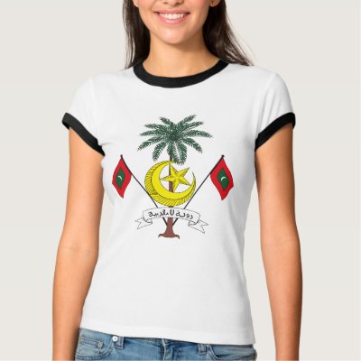 Maldives Coat of Arms T-shirt by FlagTshirts
