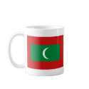 Maldives Flag and Map Mug