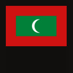 Maldives Flag Map Spaghetti Top