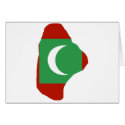 Maldives flag map cards by FlagStore Maldives flag map cards
