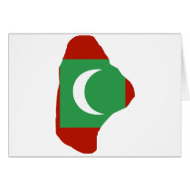 Maldives flag map cards by FlagStore Maldives flag map cards