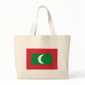 Maldives Flag Tote Bag