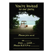 Maldives Island Boat Custom Invitation