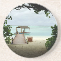 Maldives Island Boat Drink Coaster