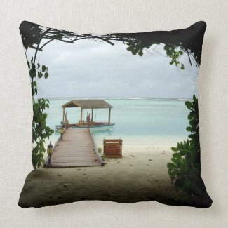 Maldives Island Boat Pillow