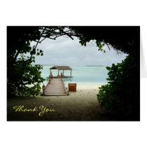 Maldives Island Boat Thank You Card