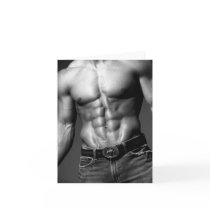 Male Abs Notecard #9